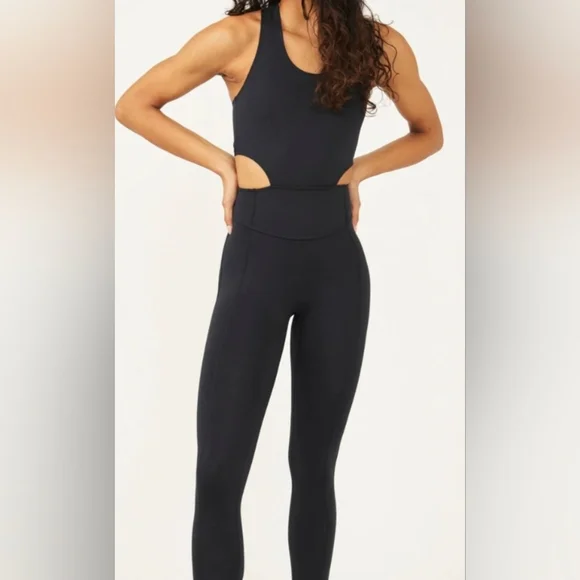 FREE PEOPLE MOVEMENT NWT BACK IT UP ONESIE - POOL BLUE - 9134  SIZE MED - Picture 5 of 7